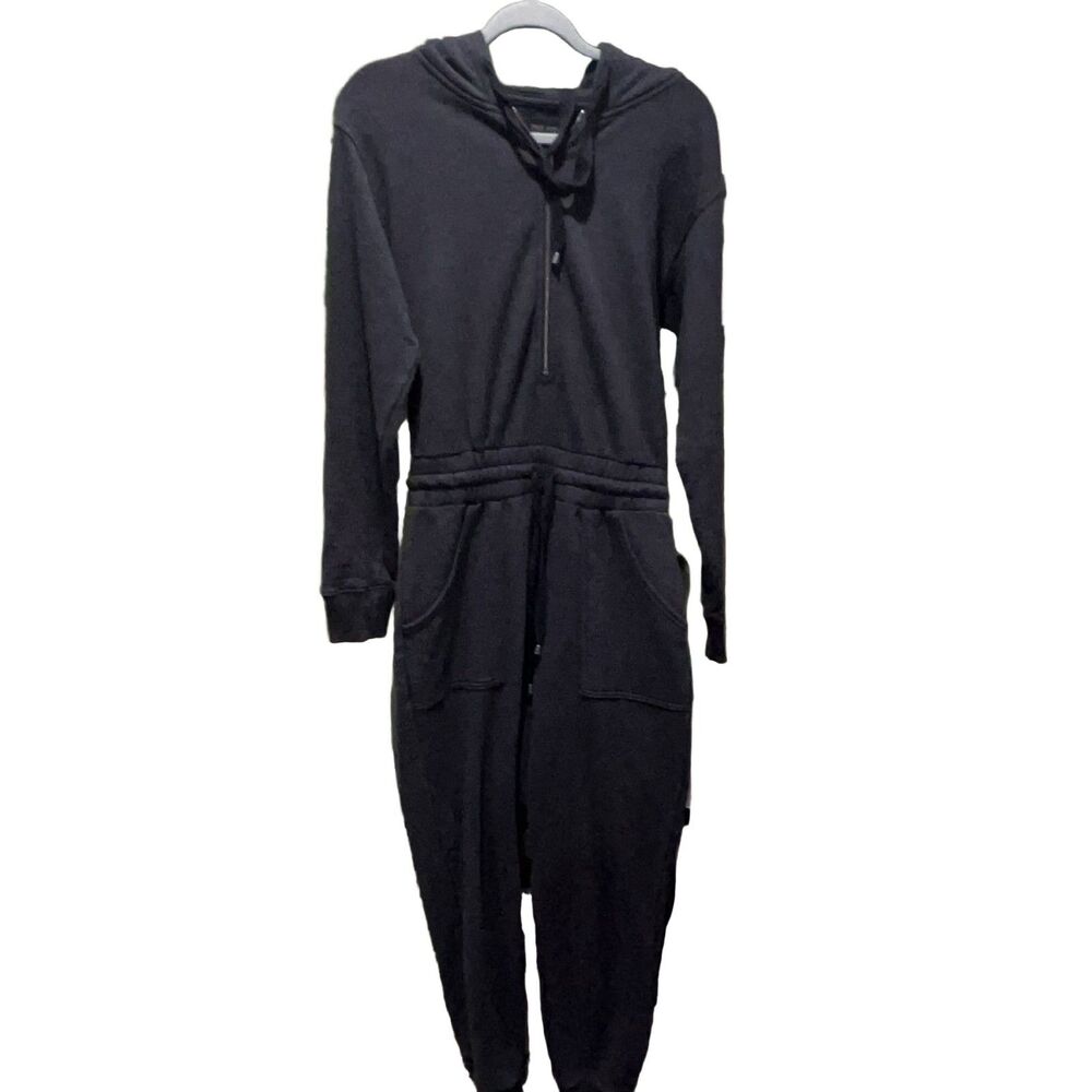 American Eagle This Feels Seriously Lived-In Jumpsuit Women S Charcoal Gray